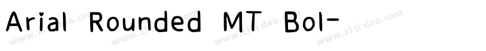 Arial Rounded MT Bol字体转换